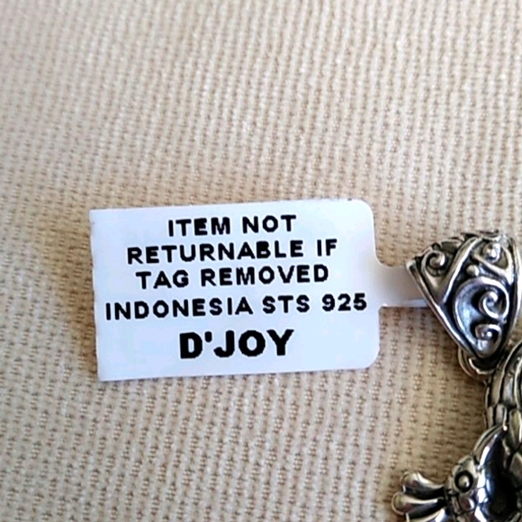 BALI LEGACY PURPLE JADE AND PEACOCK PENDENT - Picture 6 of 7